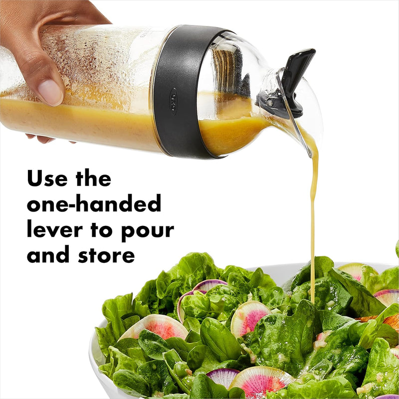 OXO Good Grips 1188500BK Salad Dressing Shaker (Clear plastic) Black Large