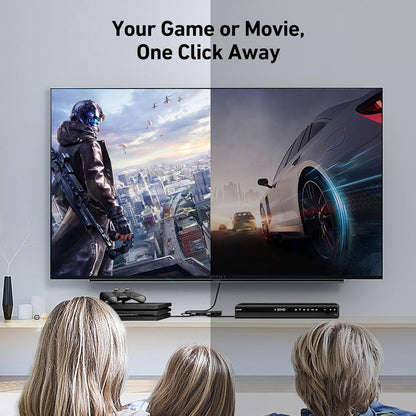 BENFEI HDMI Switch 4 in 1 Out 4K@60Hz, 2K@144Hz, HDCP 2.3 【with Adaptive Equalization Support 10M HDMI Transmit】 Compatible for PS5/4, Xbox, Roku, FireStick, Switch