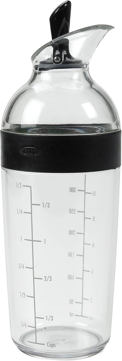 OXO Good Grips 1188500BK Salad Dressing Shaker (Clear plastic) Black Large