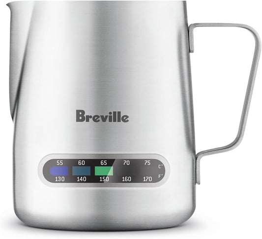 Breville BES003 the Temp Control Milk Jug with Temperature Indicator, SILVER, 16 oz