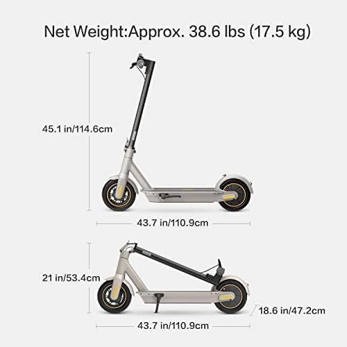 Segway Ninebot MAX G30LP/G30P/D38U Electric Kick Scooter, Powerful 300W-350W Motor, Up to 25-40 Miles Long-Range Battery, Max Speed 15.5-18.6 MPH, Lightweight and Foldable