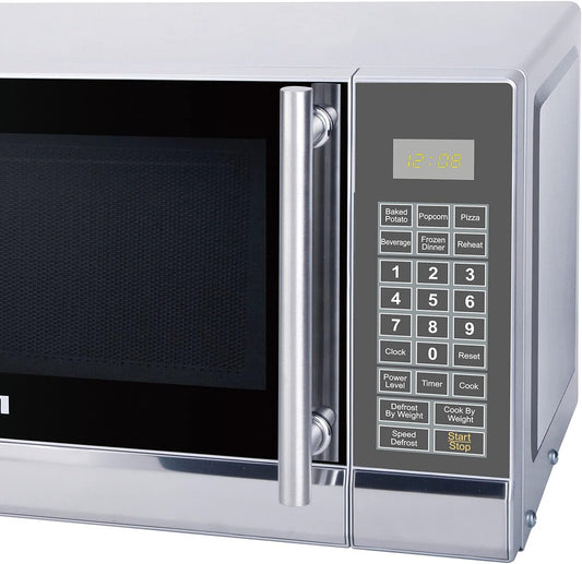 RCA 0.7 Cubic Foot Microwave, Stainless Steel Design - PuriLite