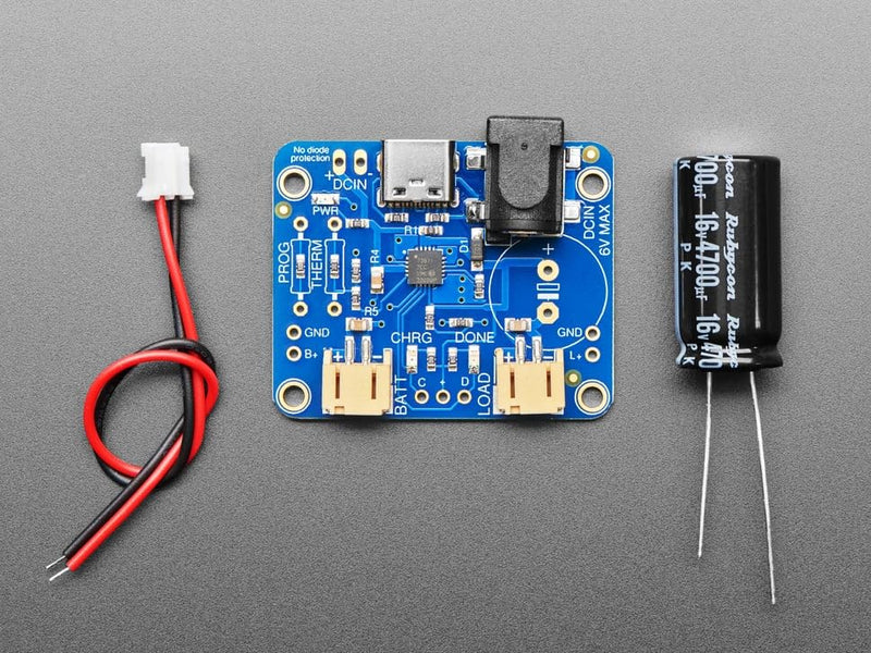 Adafruit USB/DC/Solar Lithium Ion/Polymer Charger [ADA390]