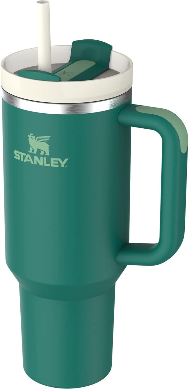 Stanley Quencher H2.0 FlowState Stainless Steel Vacuum Insulated Tumbler with Lid and Straw for Water, Iced Tea or Coffee, Smoothie and More, Alpine, 40 oz / 1.18 L