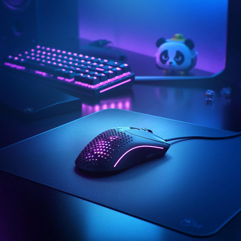 Glorious Gaming Model O 2 Wired Gaming Mouse - 59g Ultralight, FPS, 26,000 DPI, Motion Sync, 80M Click Rated Switches, 6 Programmable Buttons, Ambidextrous, RGB, PTFE Feet - Black