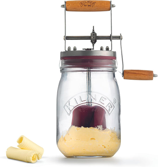 Kilner KLN21758 Butter Churner 800ml, 800ml, Clear (25.348)