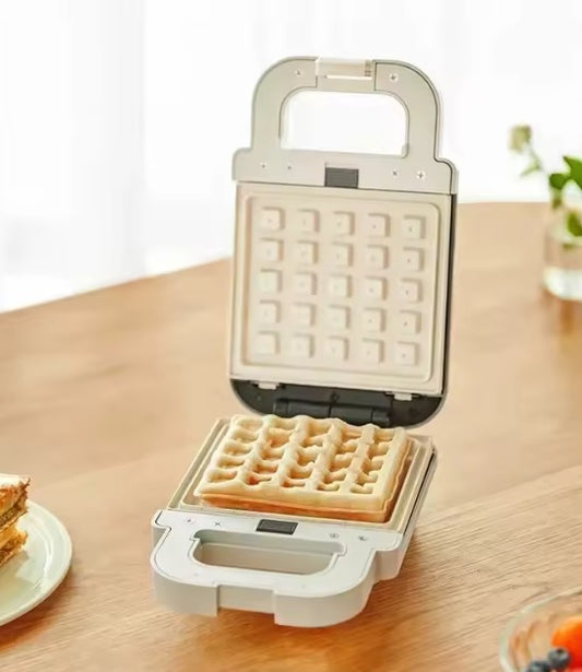 Purilite Select 600W Multi-Function Sandwich Maker and Waffle Toaster – Compact Breakfast Machine with Non-Stick Plates for Sandwiches and Waffles, 220V Kitchen Appliance - PuriLite