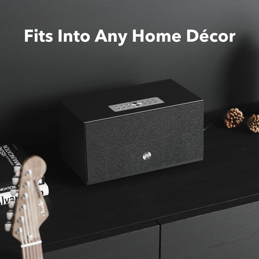Audio Pro C10 MKII Wireless Speaker, WiiM Edition | Hi-Res, Multi-Room, Bluetooth, Wi-Fi | Compatible with AirPlay 2, Google Cast, Google Assistant, Siri, WiiM Home App, Stream Spotify, Tidal & More - PuriLite