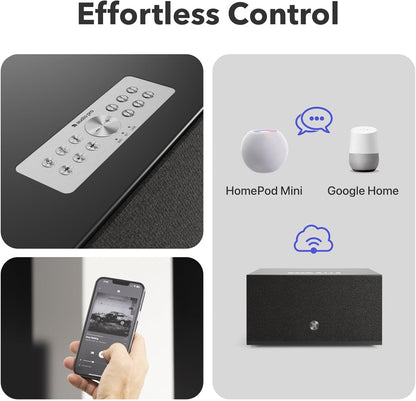 Audio Pro C10 MKII Wireless Speaker, WiiM Edition | Hi-Res, Multi-Room, Bluetooth, Wi-Fi | Compatible with AirPlay 2, Google Cast, Google Assistant, Siri, WiiM Home App, Stream Spotify, Tidal & More