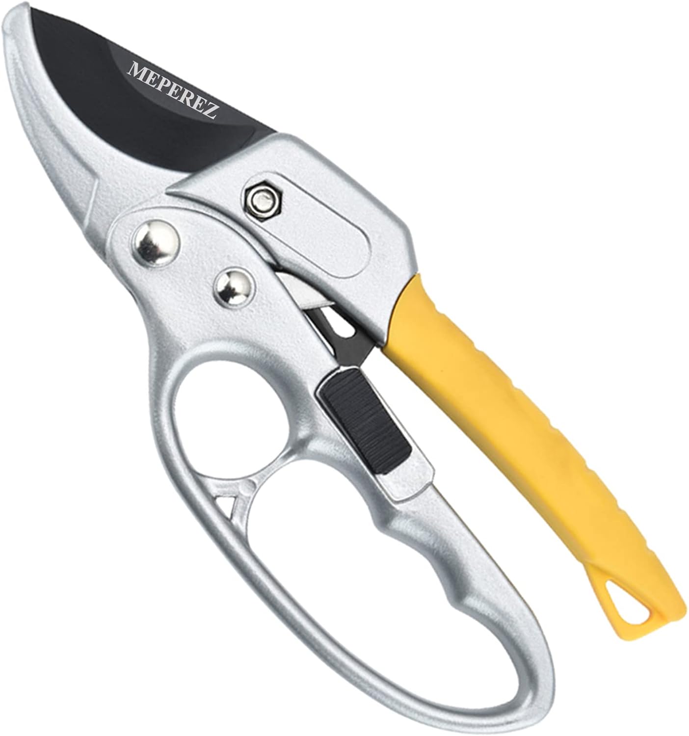 MEPEREZ Outdoor & Yard Garden Clippers, Cutting Work 3 Times Easier, Arthritis Weak Hand Snips, Gardening Gift