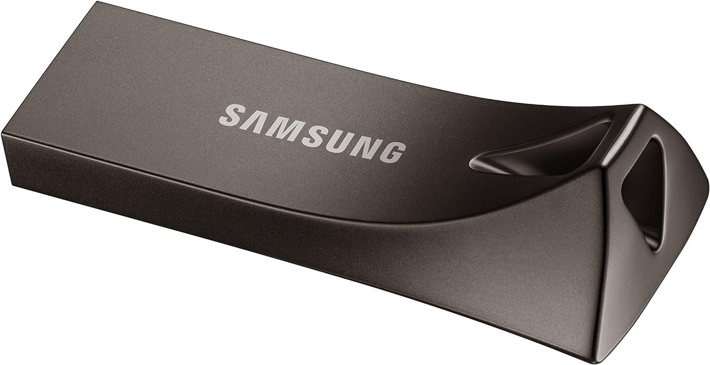 SAMSUNG BAR Plus 256GB - 400MB/s USB 3.1 Flash Drive Titan Gray (MUF-256BE4/AM) [Canada Version]