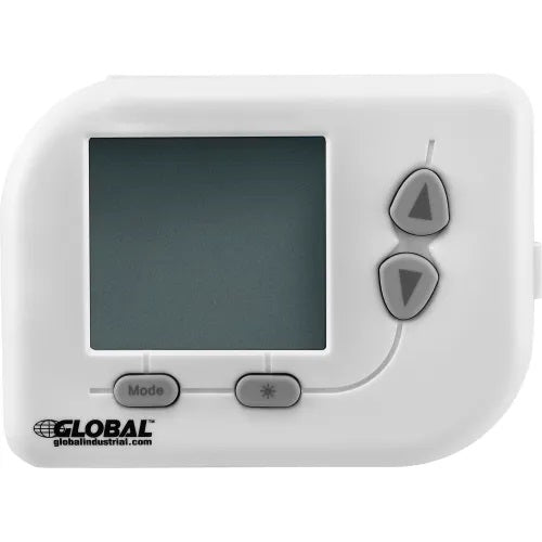 Global Industrial® Programmable Thermostat, Heat, Cool, Off Mode, 5-1-1 Programmable