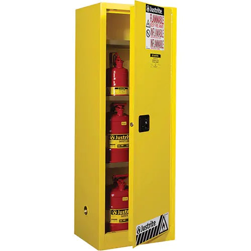 Sure-Grip® EX Slimline Flammable Safety Cabinet, 22 gal., 1 Door, 23.25" W x 65" H x 18" D