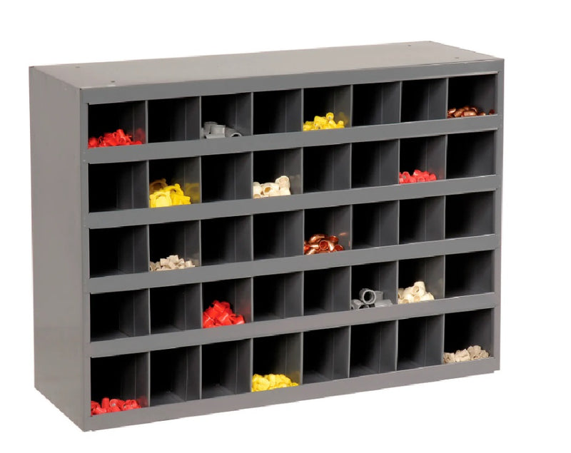 Durham Steel Storage Parts Bin Cabinet 359-95 Open Front - 40 Compartments