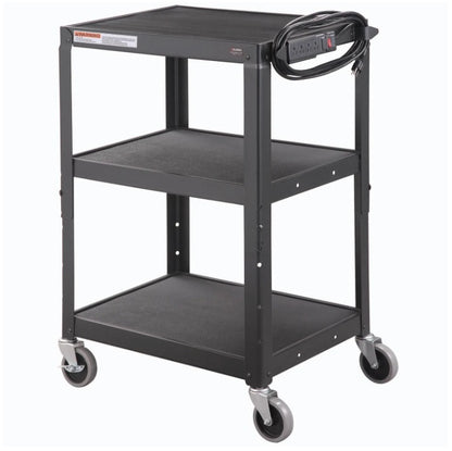 Global Industrial™ Steel Audio Visual & Instrument Cart, Black