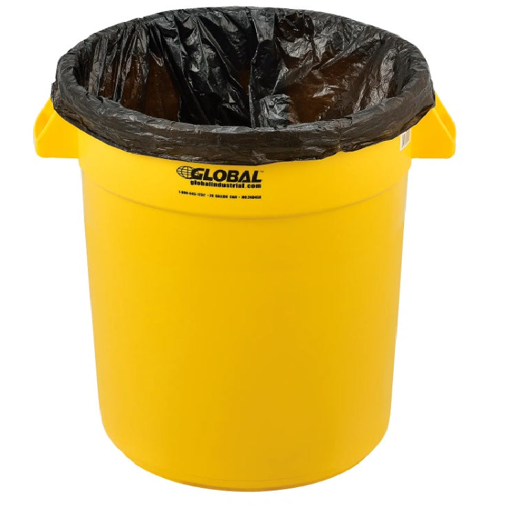 Global Industrial™ Plastic Trash Can - 20 Gallon Yellow