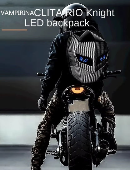 LED Illuminated Backpack - Durable Waterproof Design Bag for Motorcyclists, Travelers & Campers