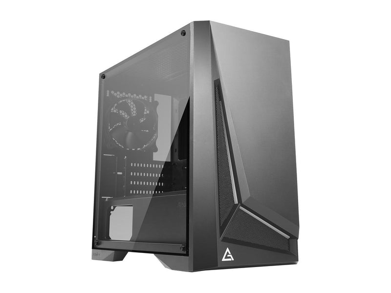 Antec Dapper Dark Phantom DP301M Black Steel / ARGB Lighting / Tempered Glass Side Panel Compact Micro-ATX Gaming Case