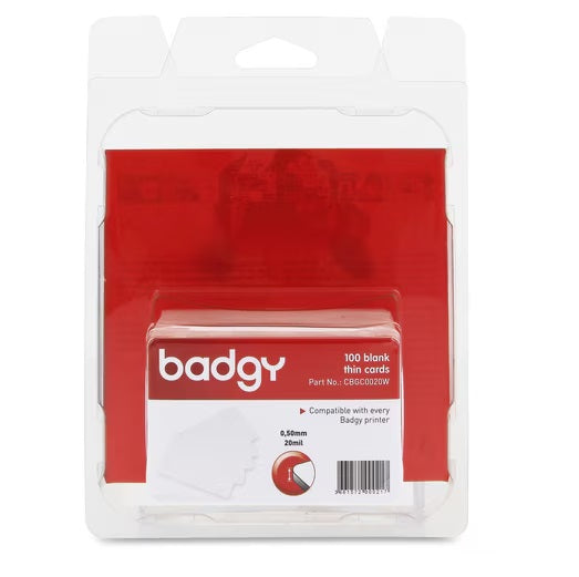 BADGY 30 MIL THICK CARDS 30MIL - 0.76MM - 100 CARDS