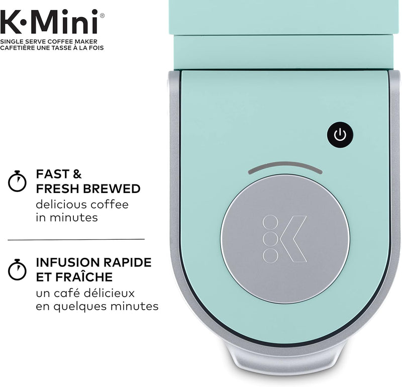 Keurig K-Mini Single Serve K-Cup Pod Coffee Maker, Featuring An Ultra-sleek Design, Oasis