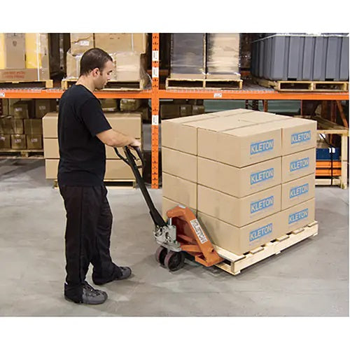 Heavy-Duty Hydraulic Pallet Truck, Steel, 48" L x 27" W, 5500 lbs. Capacity