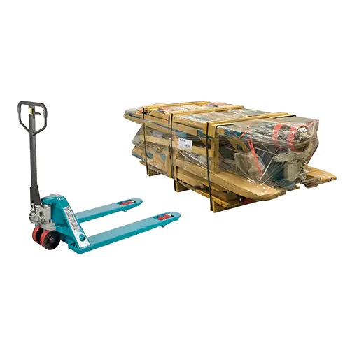 Heavy Duty Knocked Down Hydraulic Pallet Trucks, Steel, 48" L x 27" W, 6600 lbs. Capacity - PuriLite