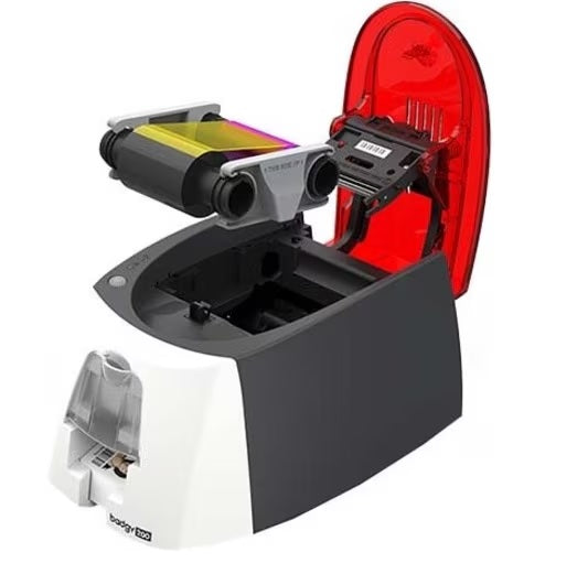 Evolis Badgy Badgy200 Single Sided Desktop Dye Sublimation/Thermal Transfer Printer - Color - Card Print - USB - 11 Second Mono - 38 Second Color - 300 dpi