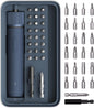 HOTO Electric Screwdriver Set, 3.6V Rechargeable Screwdriver Set with 25 S2-Steel Bits, Cordless Power Screwdriver Set with LED Light, All-in-One Design, 1500mAh 800 Times, USB-C Charging