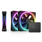 F120RGB Duo - 120mm Dual-Sided RGB Fan - Triple Pack (Black) w/RGB Controller