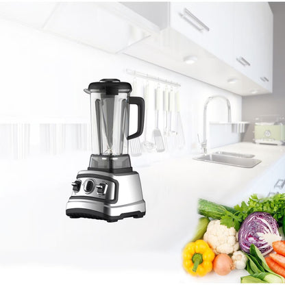 Ecohouzng 2L High Speed Quiet Blender in Chrome and Black