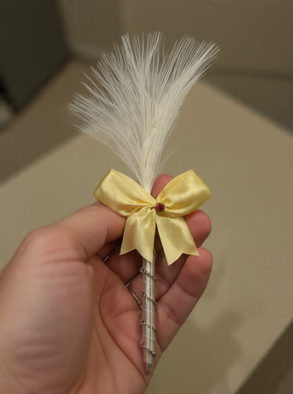 Large Luxury Handmade Nikah Signing Pen | Peacock Feather Wedding Keepsake Bridal Gift