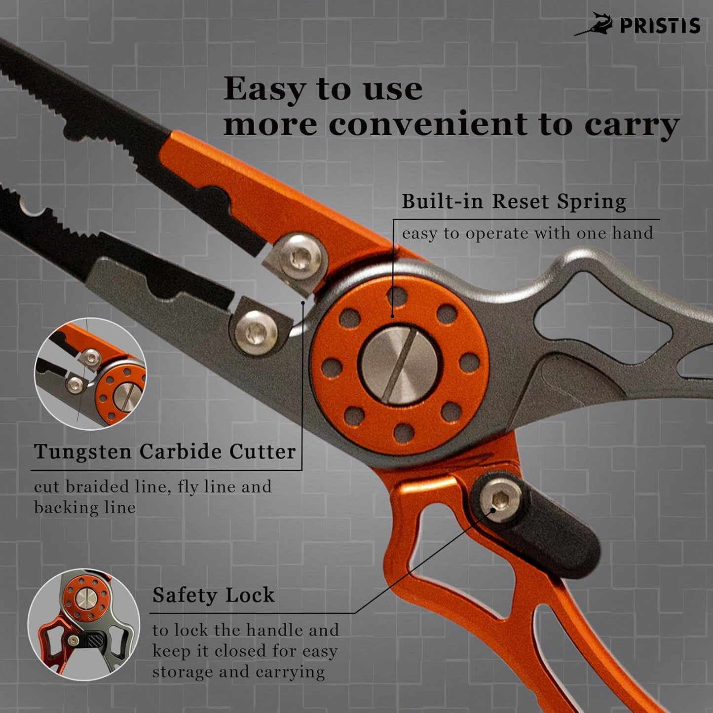 UTA II Fishing Pliers, Multi-Function Gear for Experts, Saltwater Resistant Teflon Coated Hook Remover, Stainless Steel Top & Aluminum Body Split Ring Fly Fishing Equipment, Bass Fishing Gift