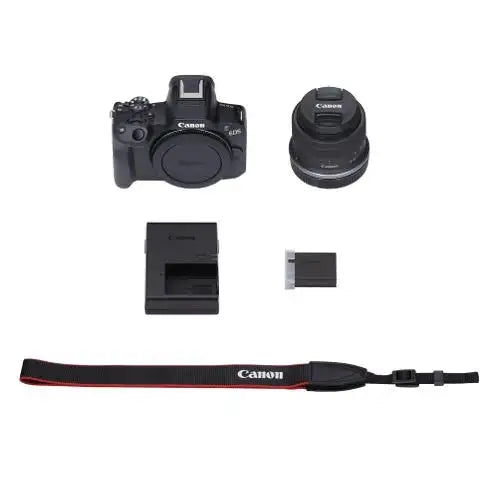 Canon EOS R50 Mirrorless Camera with RF-S 18-45mm f/4.5-6.3 IS STM Lens (5811C012)