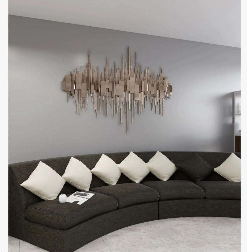 Modern Luxury Metal Wall Decor | Three-Dimensional Geometric Dimensional Wall Art
