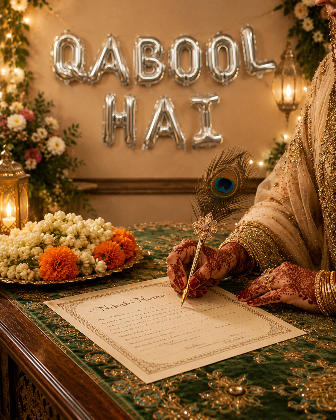 Premium Quality Foil Balloons | Qabool Hai, Dholki & Umrah Mubarak | Party Decorations