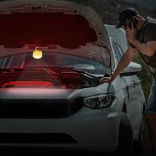 Camelion Rechargeable LED Road Flares 3-Pack – 360° Emergency Warning Lights, 9 Flash Modes with SOS, Magnetic & Hook Mount - PuriLite