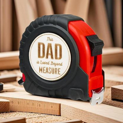 Father's Day Gifts for Dad, Personalized Engraved Tape Measure, Christmas Birthday Fathers Day Gift Ideas from Daughter Son, Woodworking Carpenter Tool Gifts for Men Step Dad