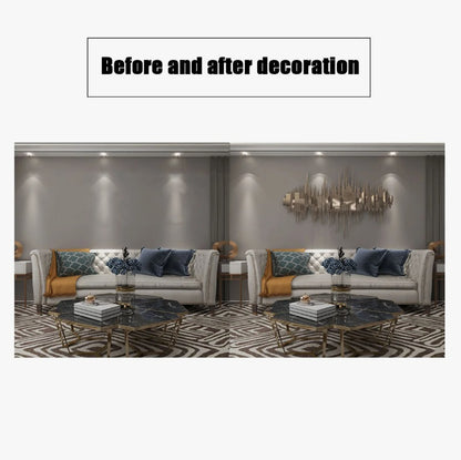 Modern Luxury Metal Wall Decor | Three-Dimensional Geometric Dimensional Wall Art