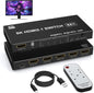 8K HDMI Switch Splitter 5 in 1 Out - 8K@60Hz 4K@120Hz HDMI Switcher 5 Port with IR Remote for Xbox PS4 PC TV