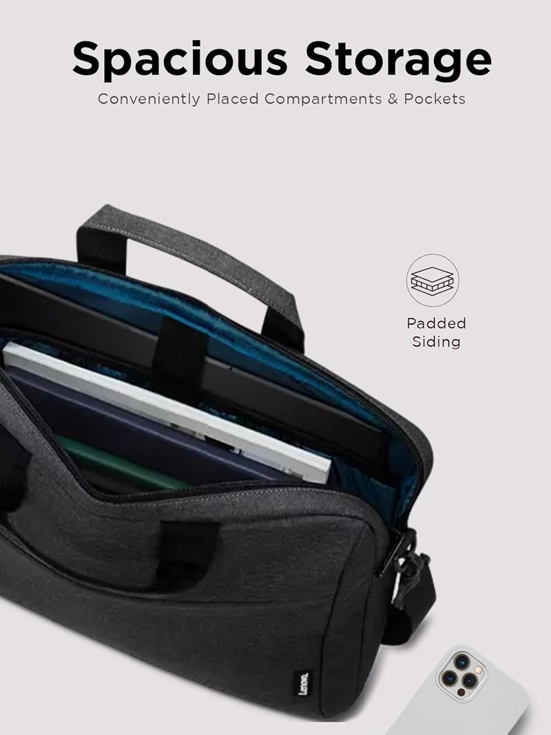 Lenovo Laptop Carrying Case T210, Notebook Bag for 15.6-Inch Laptop/Tablet, Sleek Design and Water-Repellent Fabric, GX40Q17229