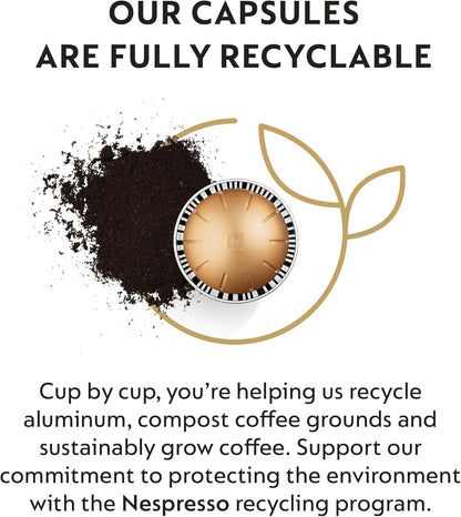 Nespresso Capsules Vertuo, Melozio, Medium Roast Coffee, 10 Count (Pack of 3) Coffee Pods, Brews 7.8oz.