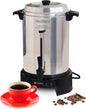 West Bend 13500 Highly-Polished Aluminum Commercial Coffee Urn Features Automatic Temperature Control Large Capacity with Quick Brewing Smooth Prep and Easy Clean Up, 55-cup, Silver