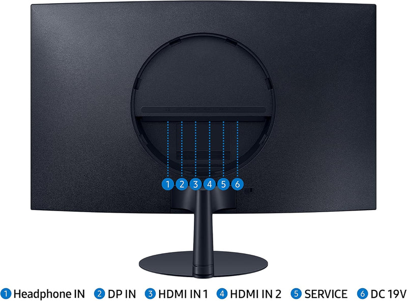 Samsung 27-Inch S39C Series FHD Curved Gaming Monitor, 75Hz, AMD FreeSync, Game Mode, Advanced Eye Comfort, Frameless Display, Built in Speakers, Slim Metal Stand, LS27C392EANXGO, Black