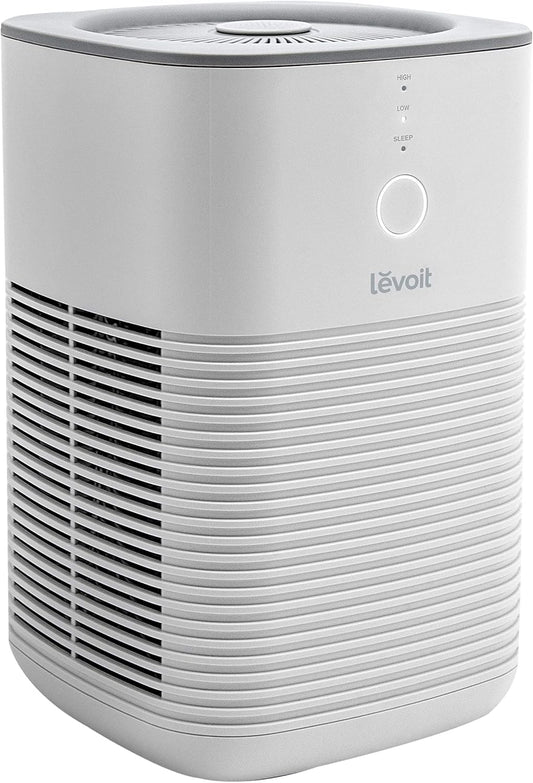 LEVOIT Air Purifiers for Bedroom Home, HEPA Freshener Filter Small Room Cleaner with Fragrance Sponge for Smoke, Allergies, Pet Dander, Odor, Dust Remover, Office, Desktop, Table Top, Core Mini, White