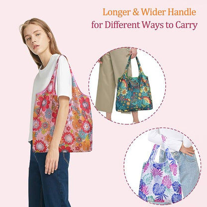 10 Pack Reusable Grocery Shopping Bags