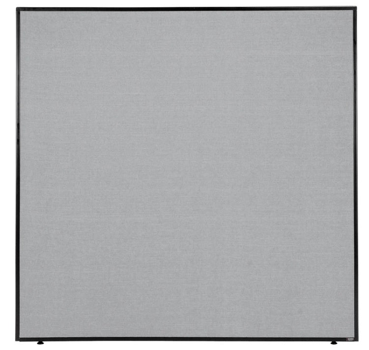 Interion® Office Partition Panel, 60-1/4"W x 60"H, Gray - PuriLite