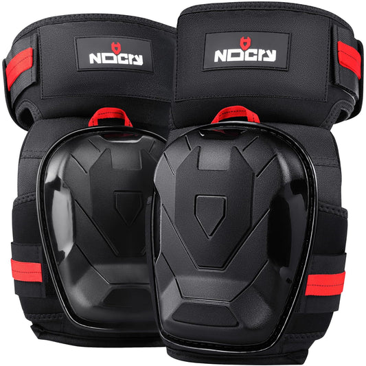 NoCry Professional Work Knee Pads for Men Construction with Ankle Support and Heavy Duty Anti-Slip Cap - Foam Cushion and Extra Thick Gel Knee Pads for Women and Men - Reinforced Thigh & Shin Straps
