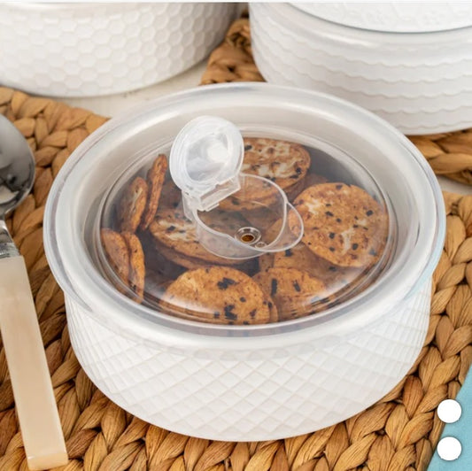 Signature Housewares Storage Bowls with Vented Lids, 6-pack