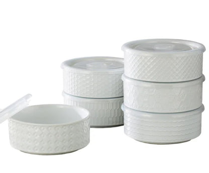 Signature Housewares Storage Bowls with Vented Lids, 6-pack