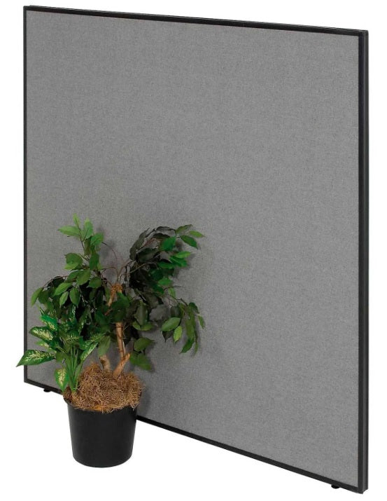 Interion® Office Partition Panel, 60-1/4"W x 60"H, Gray - PuriLite
